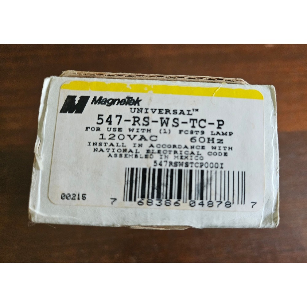 MagneTek Lighting Ballast 547-RS-WS-TC-P Black Rapid Start 120V 60Hz
